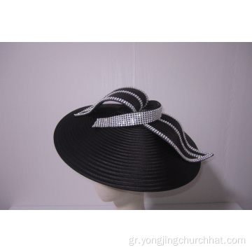 NEW-Γυναικεία Σατέν Καπέλα Εκκλησιών Fascinators --YJ89